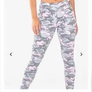 Fabletics grey army power hold leggings